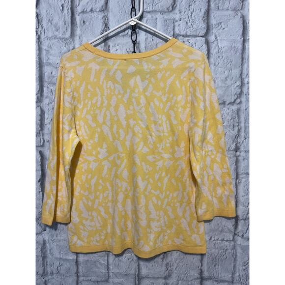 NWT Christopher & Banks Cardigan Yellow Medium - Picture 5 of 11